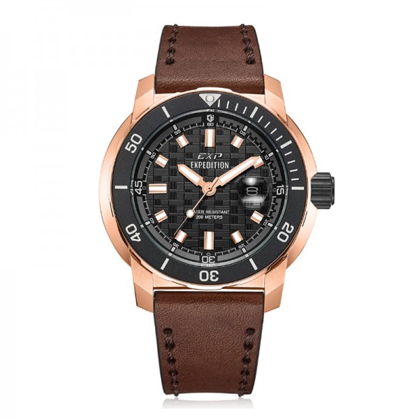 Expedition 6335 Rosegold Brown Leather MDLBRBA